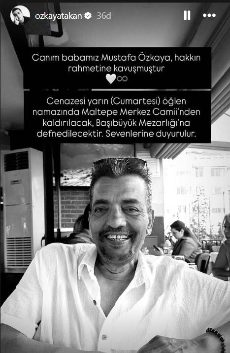 Ünlü Oyuncu Atakan Özkaya babasının vefatını duyurdu: Acı haber sevenlerini derinden üzdü
